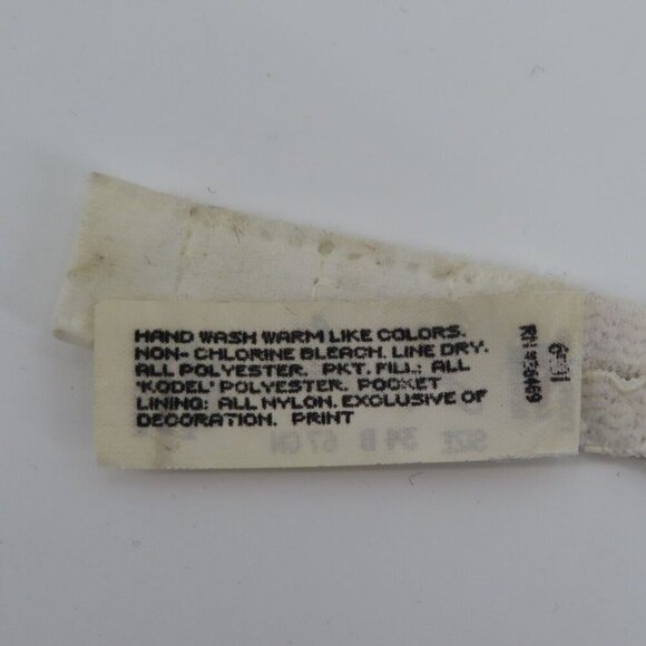 VTG Jaclyn Smith 34B Bra Underwire Lace Trim Padded Floral Flower Print Women - Picture 13 of 15